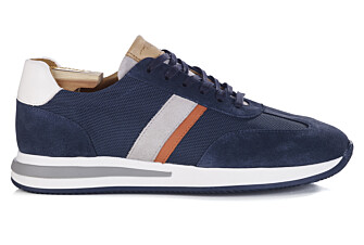 Sneakers homme Velours Marine et Blanc - KEILIRA