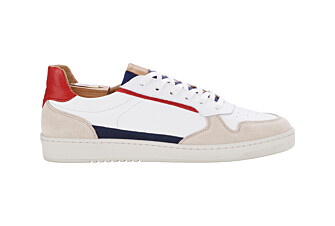 Sneakers cuir homme Bleu Blanc et Rouge - KOLORA