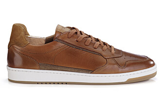 Sneakers cuir - Chataigne Patiné - KOLORA