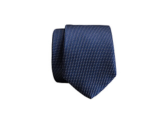 Cravate homme Soie Micro Pois III Bleu Pétrole et Ecru