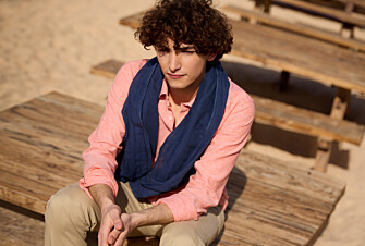 Chèche coton homme Navy