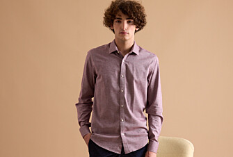 Chemise Flanelle coton Rouge Chiné - RILDEBERT