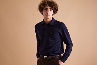 Polo manches longues homme Marine - ALEC III ML