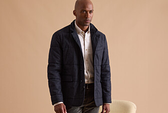 Veste matelassée homme Bleu foncé chiné - THÉOPHILE