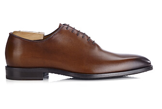 Richelieu homme Cognac Patiné  - STANFORD GOMME