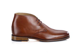 Low boots cuir homme Cognac Patiné - DOVAM PATIN