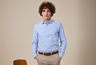 Chemise coton lin Bleu Ciel  - THEONEL