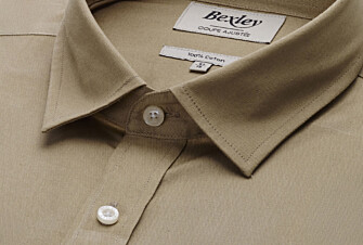 Chemise coton texturé Beige - Col Français - TILMOND