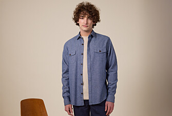 Surchemise homme coton/lin Denim - CORANTIN