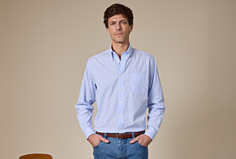 Chemise bleue carreaux Bleu Clair Et Blanc - GLENN