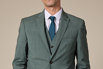 Cravate Soie Micro Motif Bleu Vert