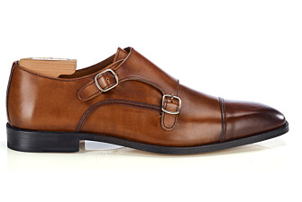 Chaussures pour homme Gold Patiné - Double Boucle - LANGFORD