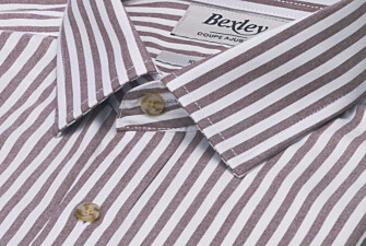 Chemise homme flanelle blanc et chocolat - SIMION II