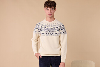 Pull col rond style islandais - Ecru - ELVAR