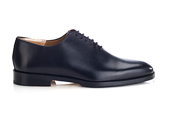 Richelieu homme Noir  - semelle cuir avec patin - CARNEGIE PATIN