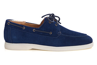 Chaussure Bateau Velours Navy - MOCKINYA
