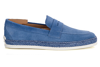 Mocassin Homme en Velours Bleu - MUNTIRI