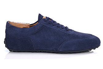 Sneaker richelieu en velours Navy - KIATA