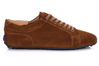 Sneaker derby en velours Camel - BUNBURY