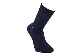 Chaussettes en coton à motif - Marine et gris