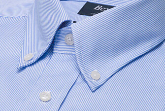 Chemise homme rayée bleu clair et blanche - DWIGHT