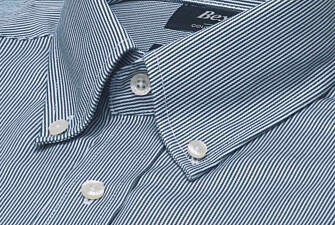Chemise homme à rayures vertes et blanches - DWIGHT