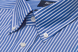 Chemise homme à rayures bleu océan - HUNTER