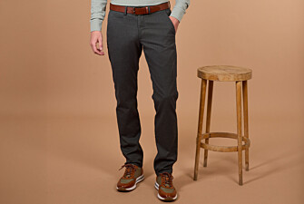 Pantalon chino homme à chevrons kaki - JORDEN II