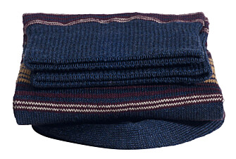 Chaussettes homme à fines rayures bleu foncé chiné