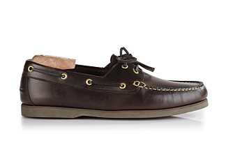 Chaussures bateau homme cuir Marron Foncé - TRAWLER