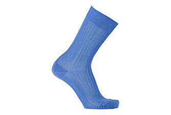 Chaussettes ville homme fil d’Écosse Bleu moyen