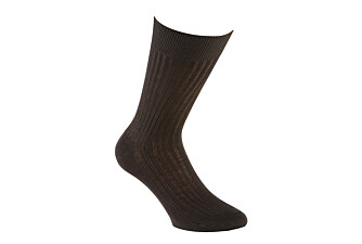 Chaussettes ville homme fil d’Écosse Marron