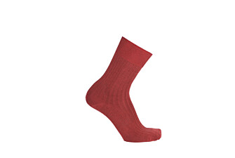 Chaussettes ville homme fil d’Écosse Rouge Chiné