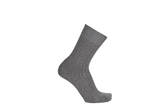 Chaussettes ville homme fil d’Écosse Gris Moyen Chiné