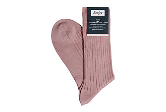 Chaussettes ville homme fil d’Écosse Vieux Rose