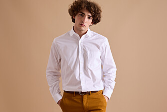 Chemise blanche en coton - Poche poitrine - ALBERT