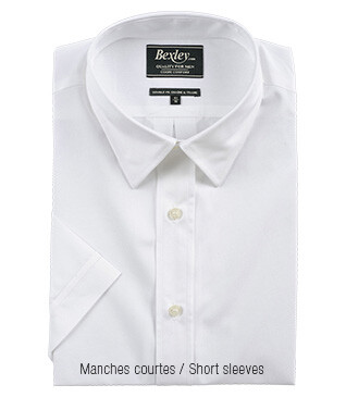 Chemise blanche en coton - Poche poitrine - ALBERT MC