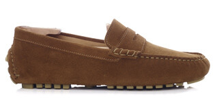 Mocassin été homme Velours Caramel - FERGUSON