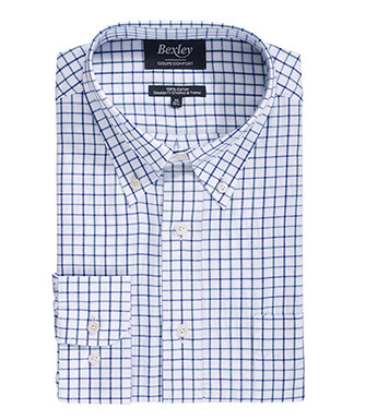 Chemise flanelle carreaux bleus et verts - LINDSAY