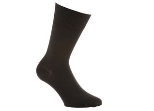 Chaussettes homme fines coton Marron
