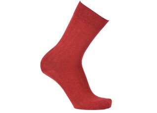 Chaussettes homme fines coton Rouge Chiné