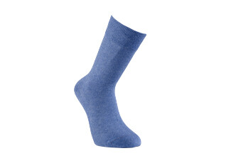 Chaussettes homme fines coton Bleu Moyen Chiné