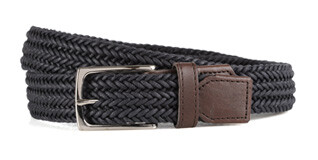 Ceinture tressée homme coton Navy - NORWOOD SILVER