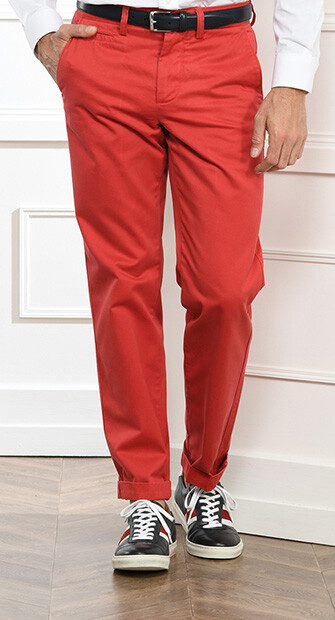 Pantalon chino homme Rouge - JAKE