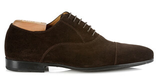 Richelieu homme Velours Brun semelle gomme - LENNOX GOMME URBAN