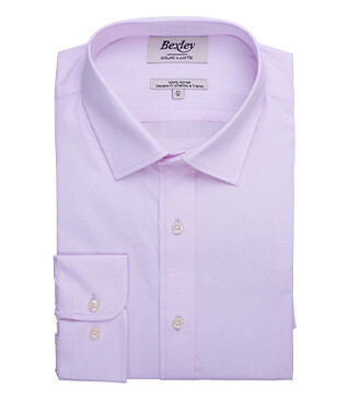 Chemise Rose pâle coton - Col français - LOUIS CLASSIC