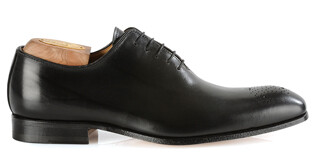 Richelieu homme Noir semelle cuir - THORNBURY