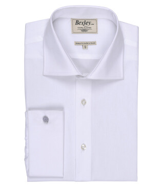 Chemise blanche à boutons de manchettes - PIETRO