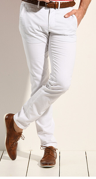 Pantalon chino homme Blanc - KYRK