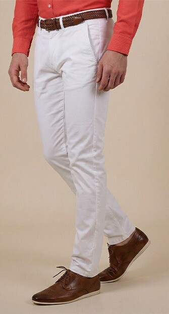 Pantalon chino homme Blanc - KYRK